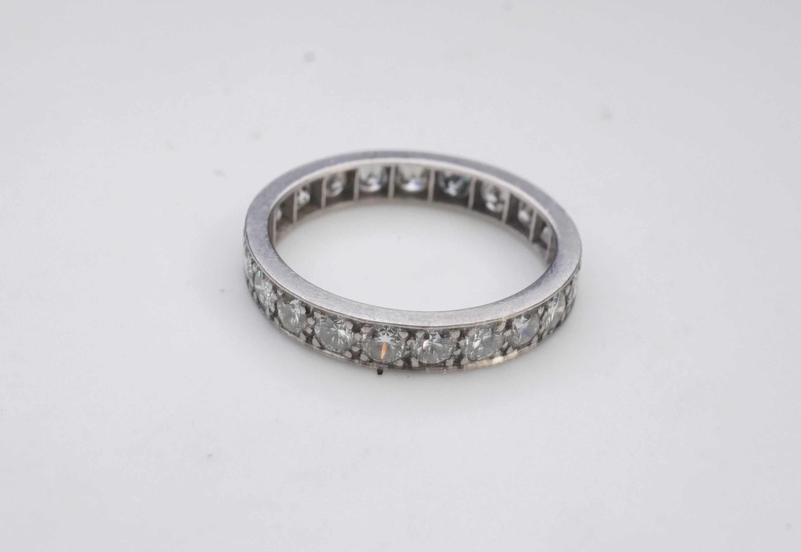 A diamond eternity ring